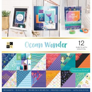 Blocco Carta Scrap Ocean Wonder Oceano 30×30 cm ‘